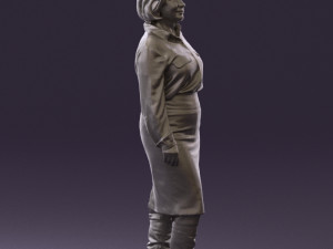 woman in black long bworn shoes 0572 Modelo 3D