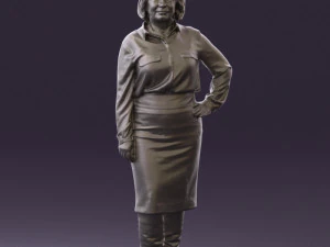 woman in black long bworn shoes0572 3d print ready 3D Print Model