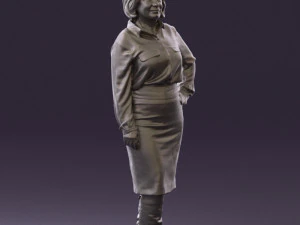 woman in black long bworn shoes0572 3d print ready 3D Print Model