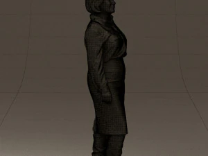 woman in black long bworn shoes0572 3d print ready 3D Print Model