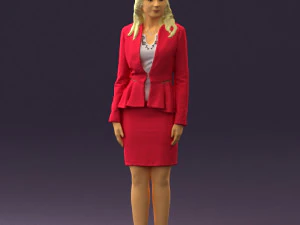 mulher de rosa 0581 impress&atilde;o 3D pronta Modelo de Impressão 3D