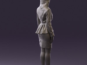 woman in pink 0581 3d print ready 3D Baskı Modeli