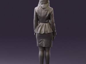 woman in pink 0581 3d print ready 3D Baskı Modeli