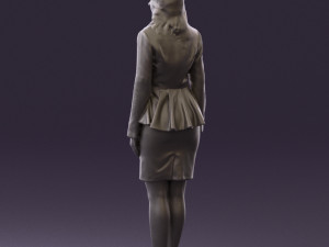 woman in pink 0581 3d print ready 3D Baskı Modeli