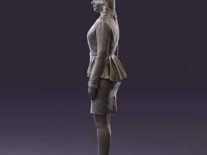 woman in pink 0581 3d print ready 3D Baskı Modeli