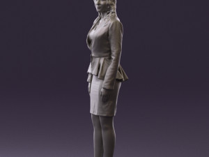 woman in pink 0581 3d print ready 3D Baskı Modeli