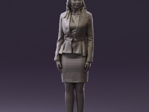 woman in pink 0581 3d print ready 3D Baskı Modeli