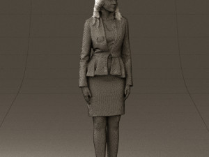 woman in pink 0581 3d print ready 3D Baskı Modeli