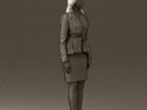 woman in pink 0581 3d print ready 3D Baskı Modeli