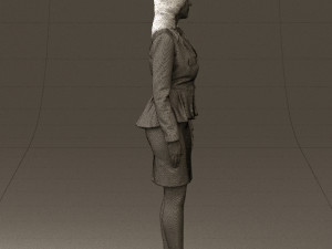 woman in pink 0581 3d print ready 3D Baskı Modeli