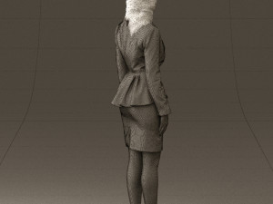 woman in pink 0581 3d print ready 3D Baskı Modeli