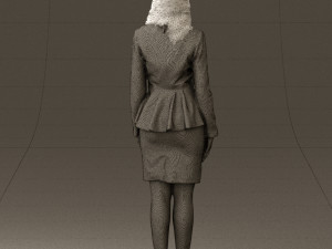 woman in pink 0581 3d print ready 3D Baskı Modeli