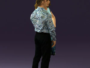 woman and man in dance dresses 0584 3d print ready 3D Print Model