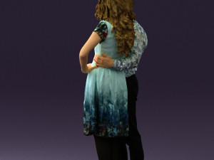 woman and man in dance dresses 0584 3d print ready Modèles 3D en vedette