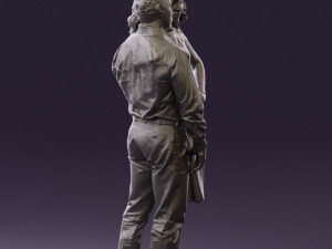woman and man in dance dresses 0584 3d print ready Modèles 3D en vedette