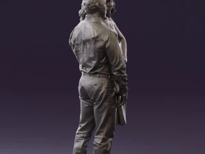 woman and man in dance dresses 0584 3d print ready 3D Print Model