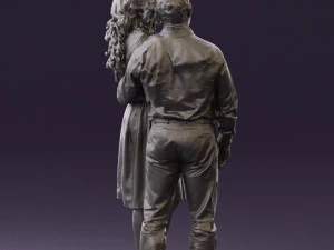 woman and man in dance dresses 0584 3d print ready 3D Print Model
