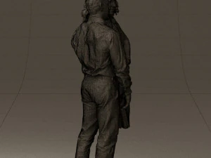 woman and man in dance dresses 0584 3d print ready 3D Print Model