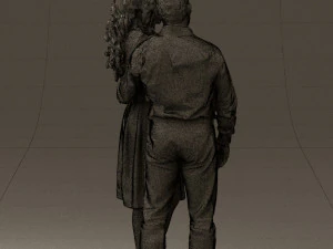 woman and man in dance dresses 0584 3d print ready 3D Print Model