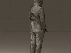 man and woman in evening dresses 0591 3D Model