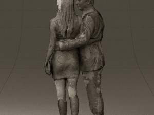 man and woman in evening dresses 0591 Modèle 3D