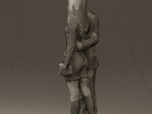man and woman in evening dresses 0591 Modèle 3D