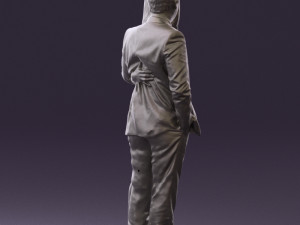 man and woman in evening dresses 0591 3D Print Model