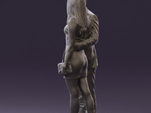 man and woman in evening dresses 0591 3D Print Model