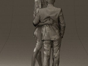 man and woman in evening dresses 0591 3D Print Model