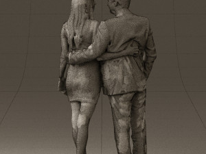 man and woman in evening dresses 0591 3D Print Model
