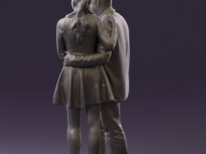 man and woman in blue dress 0596 3Dモデル