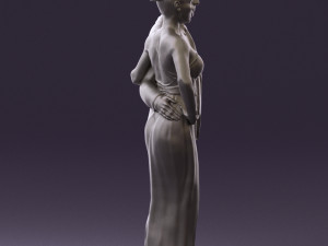 man and woman in evening dresses 0597 3D Модель