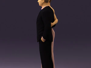 man and woman in evening dresses 0597 3d print ready 3D Print Model