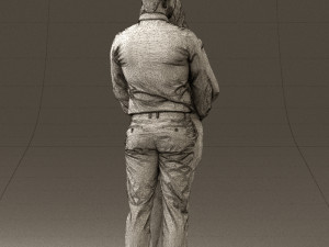 man hugs pregnant woman 0598 3d print ready Modello di stampa 3D