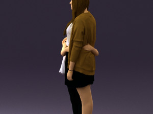 mom with daughter 0600 3d print ready 3D Print Model
