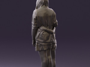 mom with daughter 0600 3d print ready 3D Print Model