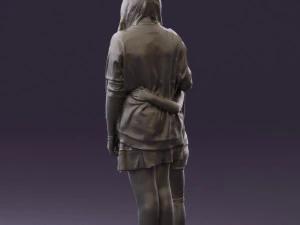 mom with daughter 0600 3d print ready 3D Print Model