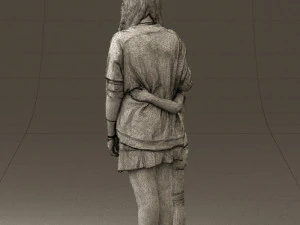 mom with daughter 0600 3d print ready 3D Print Model