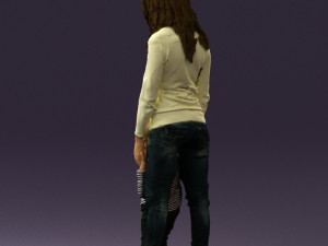 woman with kidin winter style 0586 3d print ready 3D Принт Модель