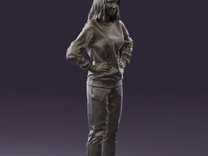 woman in yellow pijama bananas 0593 3d print ready 3D Print Model