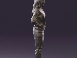woman in yellow pijama bananas 0593 3d print ready 3D Print Model