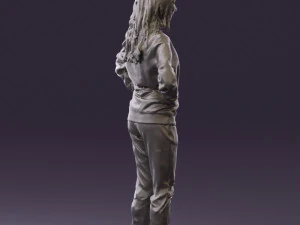 woman in yellow pijama bananas 0593 3d print ready 3D Print Model