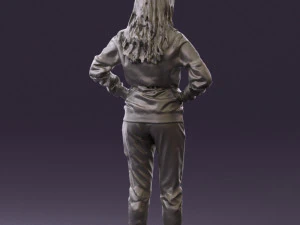 woman in yellow pijama bananas 0593 3d print ready 3D Print Model