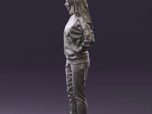 woman in yellow pijama bananas 0593 3d print ready 3D Print Model
