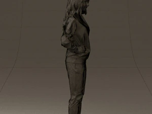 woman in yellow pijama bananas 0593 3d print ready 3D Print Model