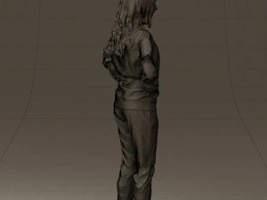 woman in yellow pijama bananas 0593 3d print ready 3D Print Model