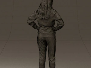 woman in yellow pijama bananas 0593 3d print ready 3D Print Model