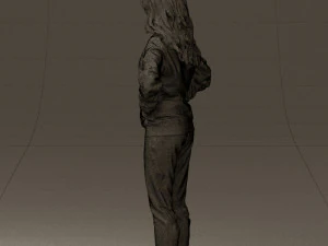 woman in yellow pijama bananas 0593 3d print ready 3D Print Model