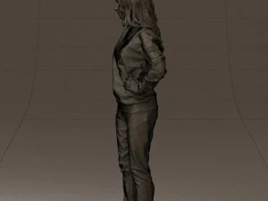 woman in yellow pijama bananas 0593 3d print ready 3D Print Model