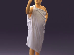 man in ceasar style 0594 3D Model
